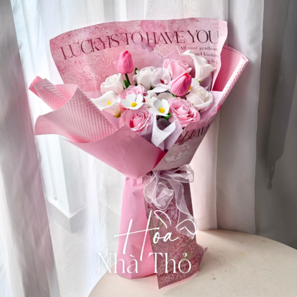 Bó Hoa Tulip Hồng