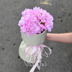 Bó Hoa Cẩm Tú Cầu Hồng - Ảnh 2
