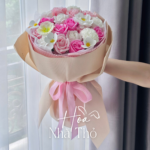 Bó Hoa Hồng Mix Hồng Trắng Dịu Dàng