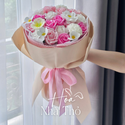 Bó Hoa Hồng Mix Hồng Trắng Dịu Dàng