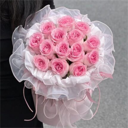 Bó Hoa Hồng Mix Hồng Ngọt