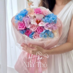 Bó Hoa Hồng Mix Nhiều Màu - Ảnh 3