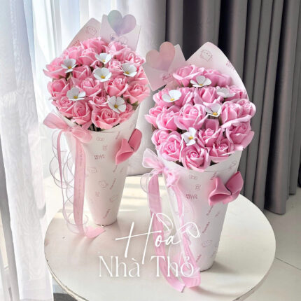 Bó Hoa Hello Kitty Hồng Ngọt Ngào