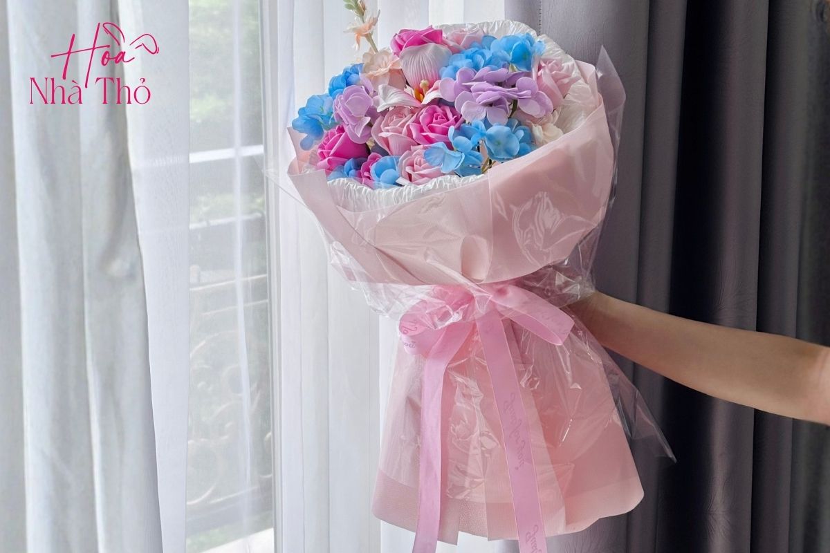 Mẫu hoa bó tròn tone Garden