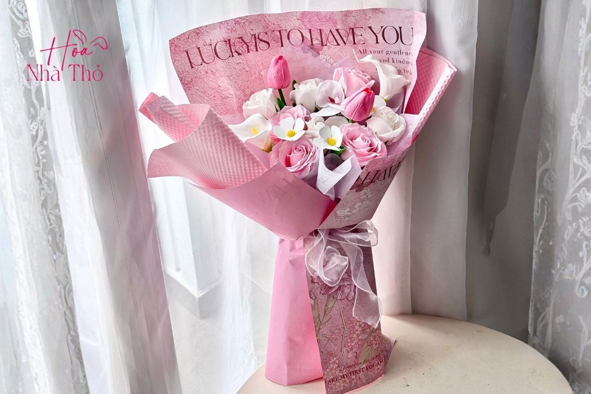Mẫu bó hoa dài